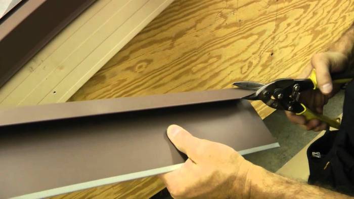 Metal roof siding trim